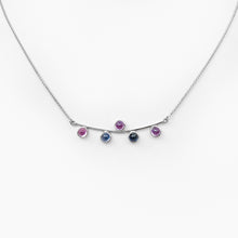 Load image into Gallery viewer, Bullet Sapphire White Gold Necklace
