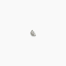 Load image into Gallery viewer, Diamond Marquise Single White Gold Stud Earring