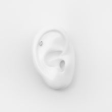 Load image into Gallery viewer, Diamond Marquise Single White Gold Stud Earring