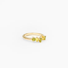 Load image into Gallery viewer, Yellow and Green Sapphire Yellow Gold Ring