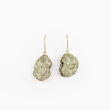 Load image into Gallery viewer, Copper Agate Two Tone Gold Earrings-Medium

