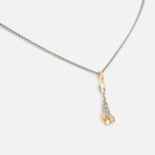 Load image into Gallery viewer, Diamond Marquise Tri-tone Gold Pendant
