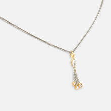 Load image into Gallery viewer, Diamond Marquise Tri-tone Gold Pendant