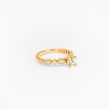 Load image into Gallery viewer, Diamond Rose Gold Semi Mount Ring with Milgrain