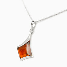 Load image into Gallery viewer, Amber Kite Silver Pendant