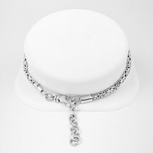 Load image into Gallery viewer, Sterling Silver Byzantine Bracelet