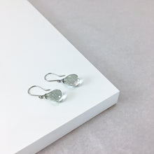 Load image into Gallery viewer, Prasiolite White Gold Dangle Earrings