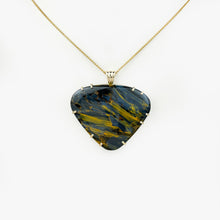 Load image into Gallery viewer, Pietersite Yellow Gold Pendant
