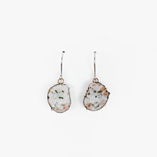 Load image into Gallery viewer, Copper Agate Two Tone Gold Earrings-Medium
