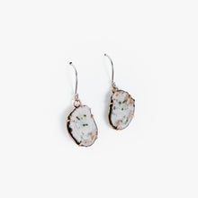 Load image into Gallery viewer, Copper Agate Two Tone Gold Earrings-Medium
