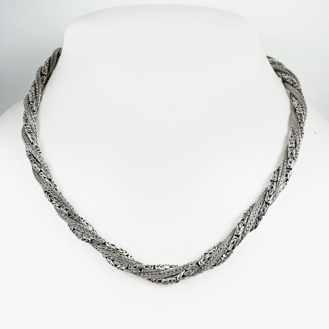 Multi-Chain Indiri Silver Necklace