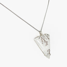 Load image into Gallery viewer, Dendritic Agate White Gold Pendant

