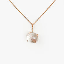 Load image into Gallery viewer, Rutilated Quartz Rose Gold Pendant
