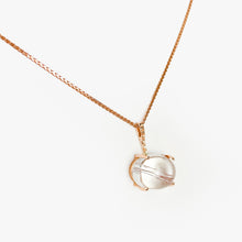Load image into Gallery viewer, Rutilated Quartz Rose Gold Pendant
