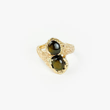 Load image into Gallery viewer, Star Sapphires Yellow Gold Ring
