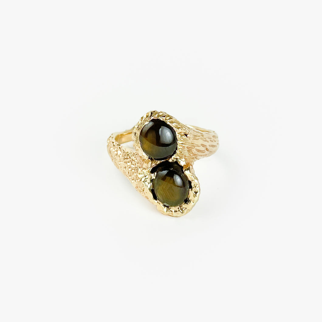 Star Sapphires Yellow Gold Ring