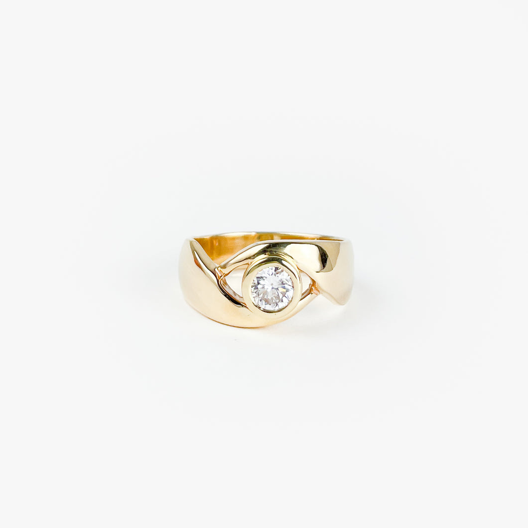 Diamond Yellow Gold Ring