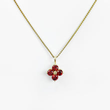 Load image into Gallery viewer, Garnet Yellow Gold Pendant
