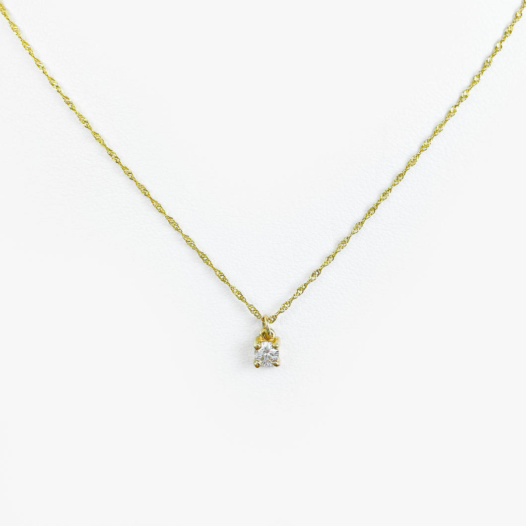 Diamond Yellow Gold Necklace