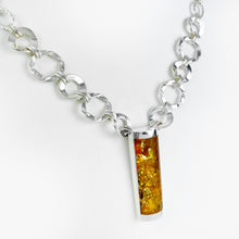 Load image into Gallery viewer, Amber Silver Necklace
