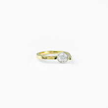 Load image into Gallery viewer, White Sapphire Yellow Gold Ring
