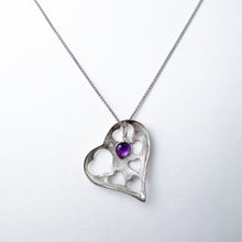 Load image into Gallery viewer, White Gold Heart Pendant
