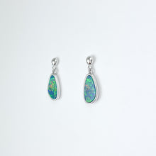 Load image into Gallery viewer, Boulder Opal Doublet Silver Dangle Earrings
