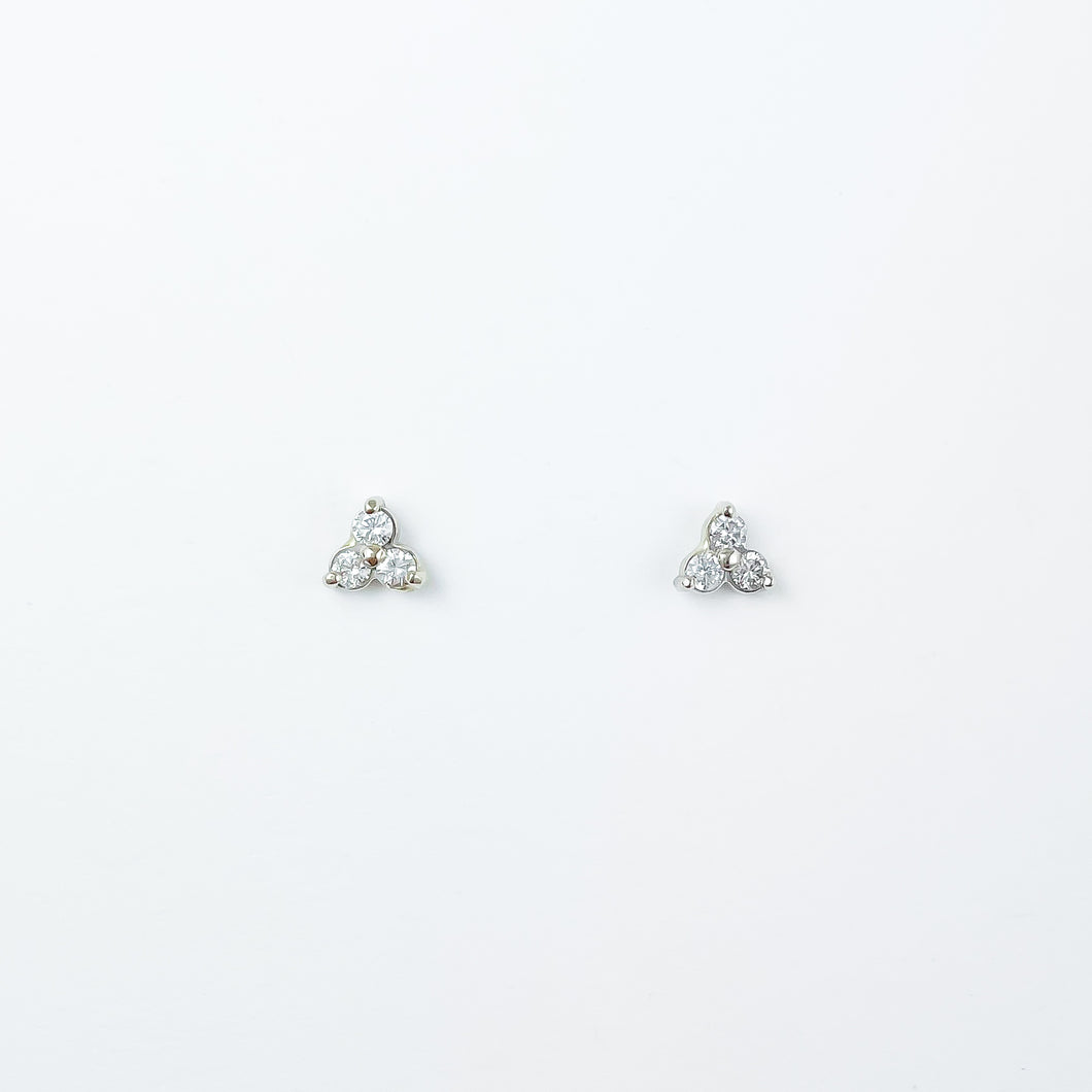 Clover Diamond Gold Earrings