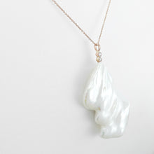 Load image into Gallery viewer, Pearl and Diamond Rose Gold Pendant

