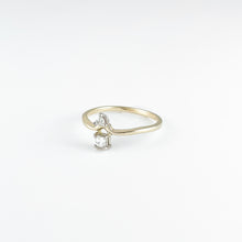 Load image into Gallery viewer, Triangle and Square Diamond Yellow Gold Ring
