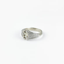 Load image into Gallery viewer, Filigree Diamond White Gold Semi Mount Ring
