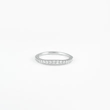 Load image into Gallery viewer, Curved Diamond White Gold Ring

