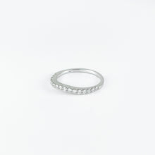 Load image into Gallery viewer, Curved Diamond White Gold Ring
