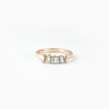 Load image into Gallery viewer, Baguette Diamond Two Tone Gold Ring
