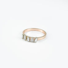 Load image into Gallery viewer, Baguette Diamond Two Tone Gold Ring
