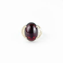 Load image into Gallery viewer, Garnet Yellow Gold Ring
