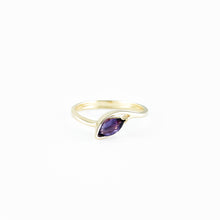 Load image into Gallery viewer, Marquise Amethyst Yellow Gold Ring
