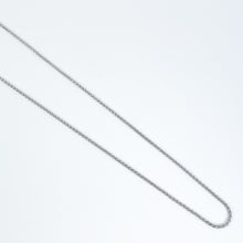 Load image into Gallery viewer, Diamond Cut White Gold Spiga Chain
