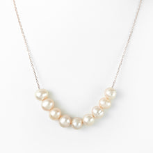 Load image into Gallery viewer, Pink Pearls Rose Gold Necklace
