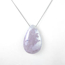 Load image into Gallery viewer, Rose Quartz Drusy White Gold Necklace
