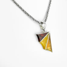 Load image into Gallery viewer, Amber Wing Silver Pendant
