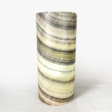 Load image into Gallery viewer, Gray Onyx Cylinder Lamp
