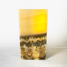 Load image into Gallery viewer, Orange Onyx Square Lamp
