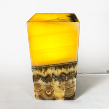 Load image into Gallery viewer, Orange Onyx Square Lamp
