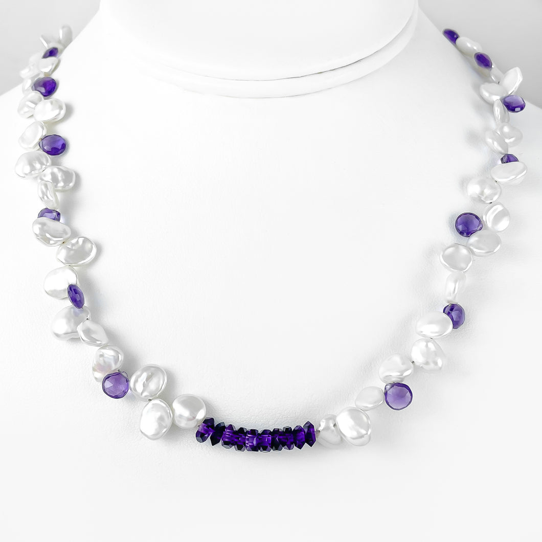 Pearl and Amethyst Necklace