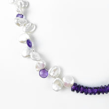 Load image into Gallery viewer, Pearl and Amethyst Necklace
