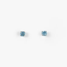 Load image into Gallery viewer, Aquamarine Yellow Gold Stud Earrings
