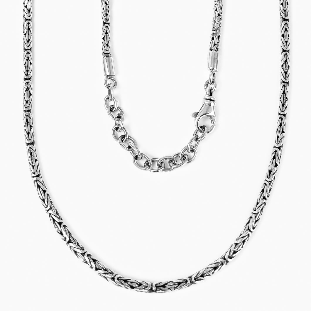 Byzantine Silver Necklace Chain