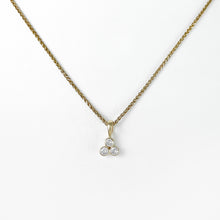 Load image into Gallery viewer, Diamond Trio Yellow Gold Pendant
