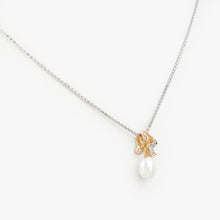 Load image into Gallery viewer, Diamond and Pearl Multi Rose and Yellow Gold Charm Pendant
